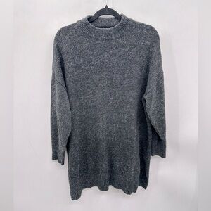 STELEN Womans grey gorpcore outdoor crew neck warm longer length sweater MED